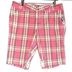 NWT Piper & Blue Cotton Tartan Shorts Boys 13